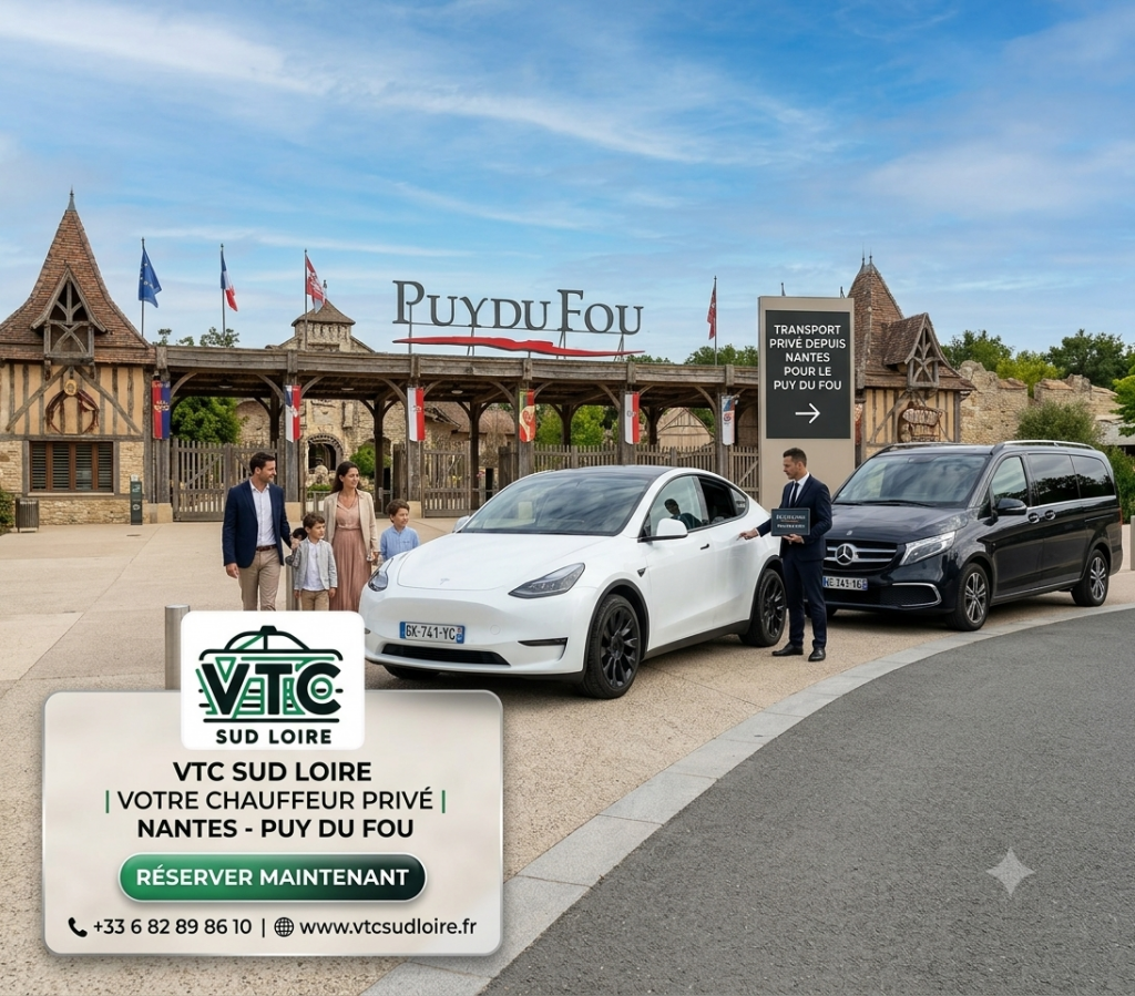 Transport privé depuis Nantes pour le Puy du Fou